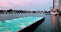 Piscinas flotantes en Berlin y Viena