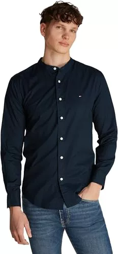 Tommy Hilfiger Camisa Hombre Flex Poplin Solid Mao Regular Fit