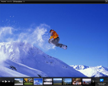 Piclens, presentaciones de imágenes a pantalla completa desde Firefox