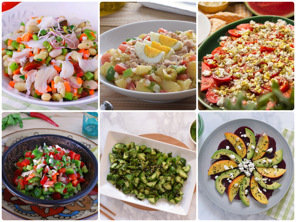 Las 101 mejores recetas de ensaladas de verano: originales, sanas y fáciles de preparar