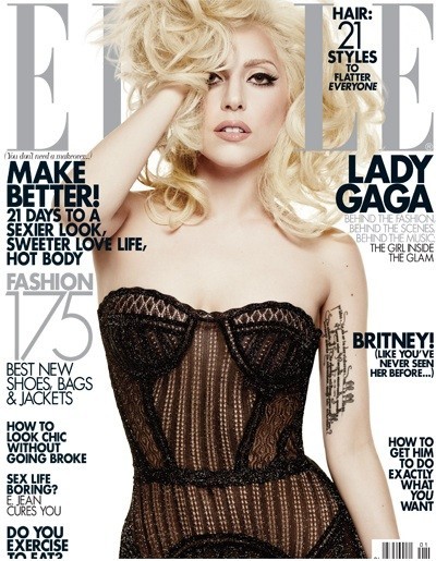 Lady Gaga impresionante, como nunca antes, en la revista Elle