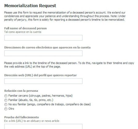 ¿Es fácil engañar a Facebook para activar el modo "conmemorativo" en un usuario que no ha fallecido?