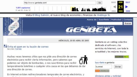 La máquina del tiempo de Internet, The Wayback Machine, se actualiza y almacena 240 mil millones de direcciones