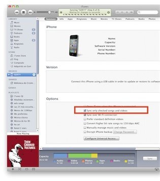 Configurando la sincronización por Wifi