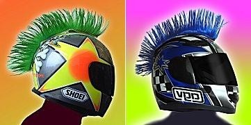 Cascos con cresta