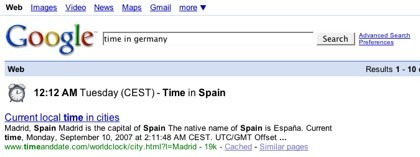 Google vuelve a activar su función de búsquedas de horarios
