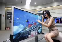 Samsung muestra un televisor de 55 pulgadas preparado para las 3D