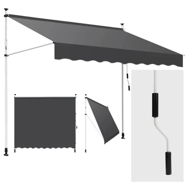 Toldo retráctil resistente al agua y a los rayos UV