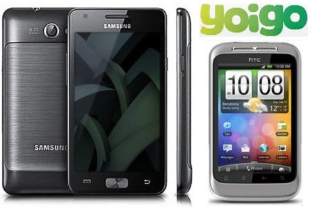 Samsung Galaxy R y HTC Wildfire S con Yoigo en septiembre