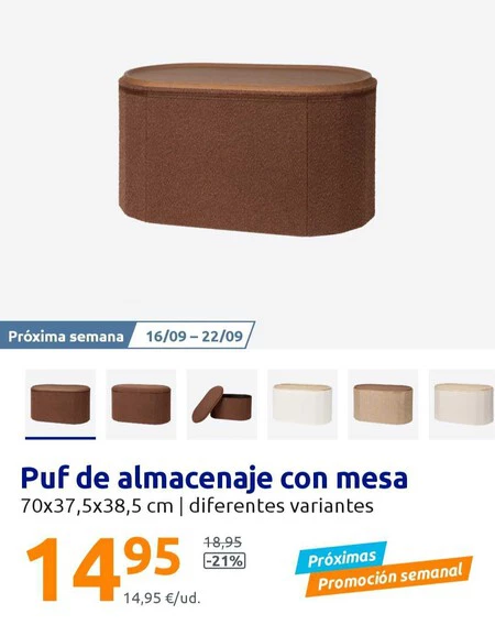 Puf De Almacenaje