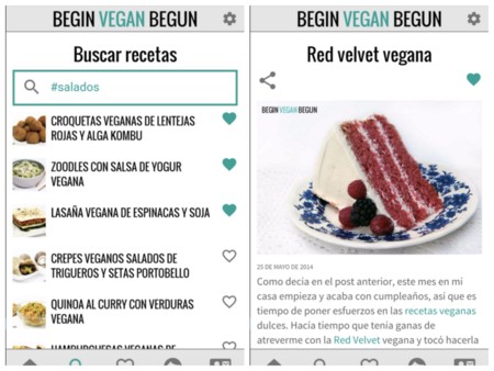 Ideas para el #LunesSinCarne en la app de Begin Vegan Begun