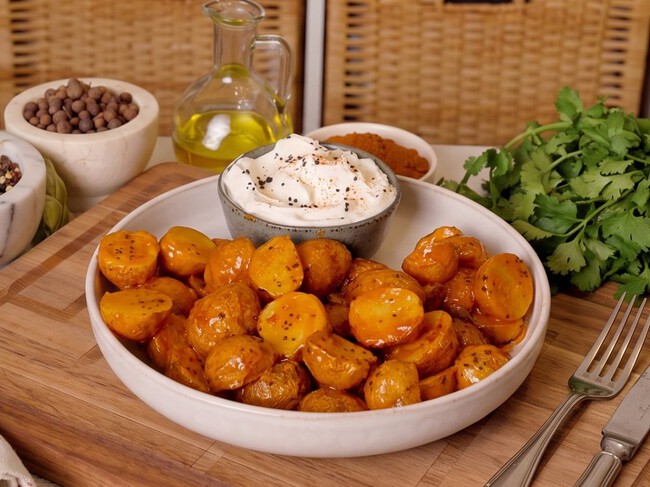 Botana Papas Bravas