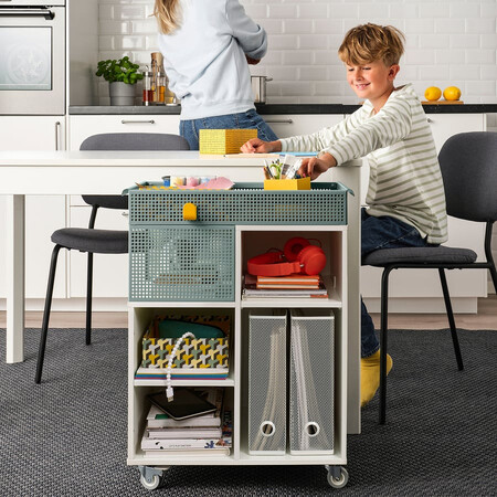 Ovning Carrito Blanco Verde Gris