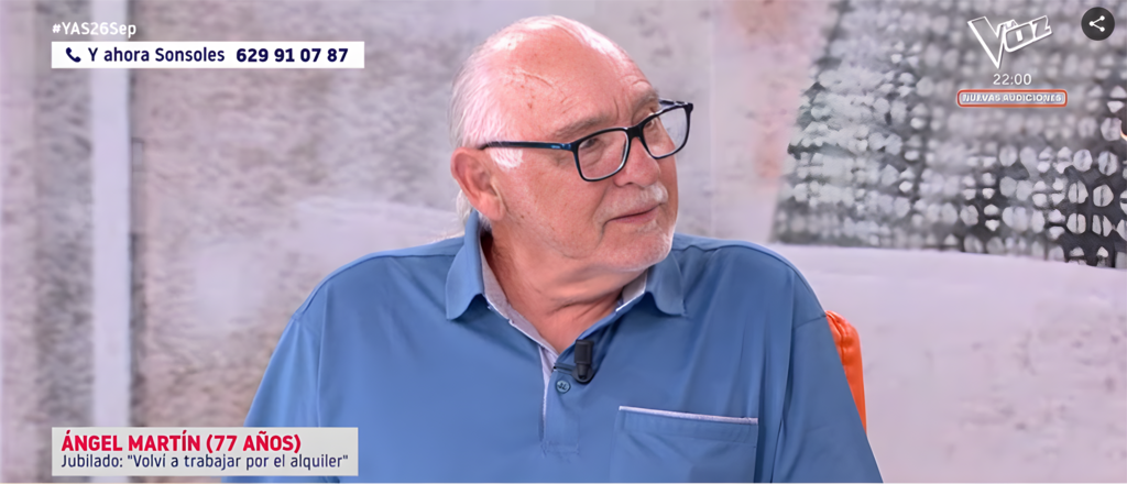 Ángel, jubilado: Me quedaba una pensión de 850 euros y me hice autónomo. Gano unos 3.500 euros al mes.