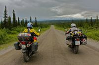 América en Moto. Alaska. Denaly Highway.