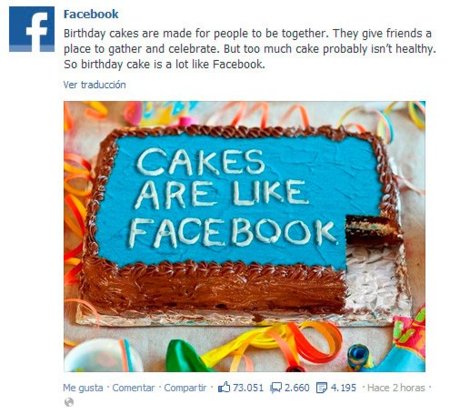 Facebook reconoce que su red social es buena en pequeñas dosis pero que no está bien abusar de ella