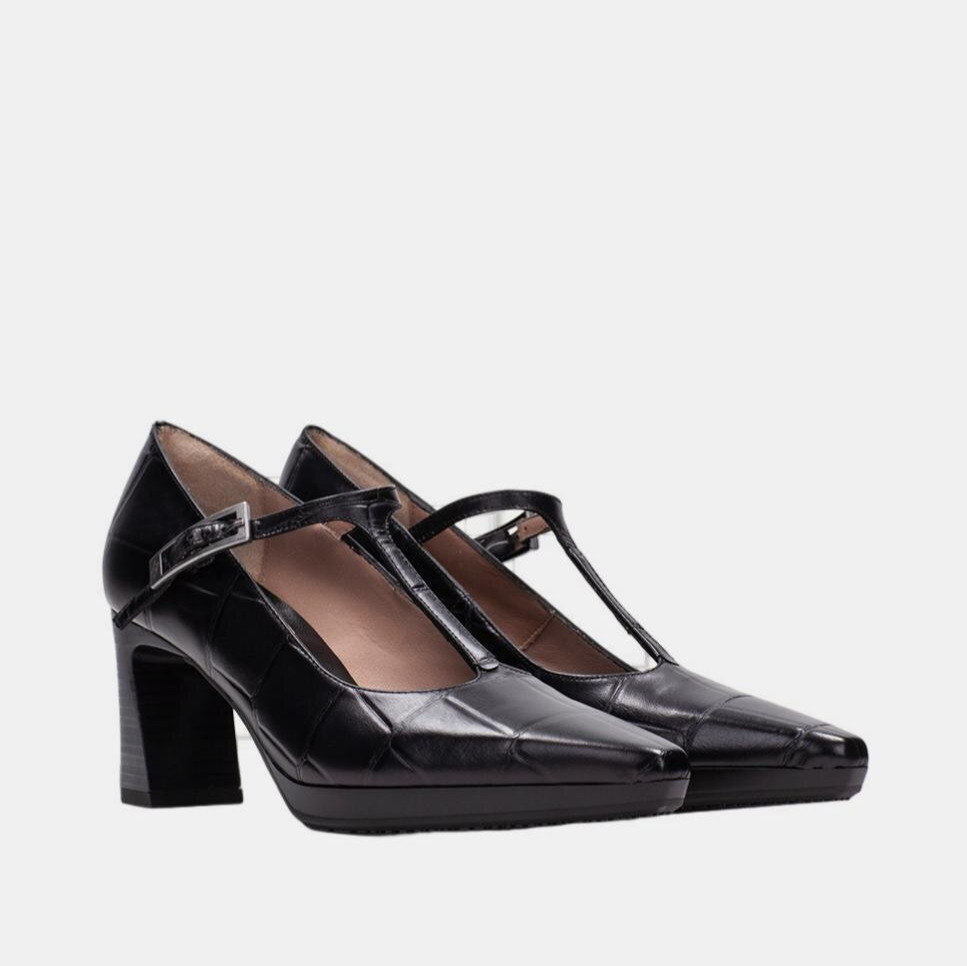 Hispanitas
Zapatos de mujer hispanitas t-bar en piel grabada big coco - Negro