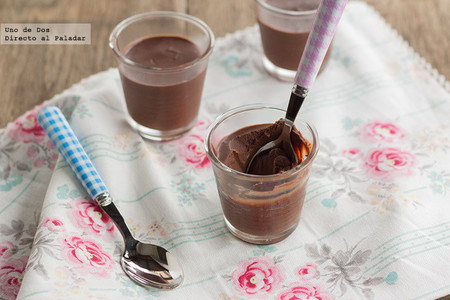 Petit de chocolate. Receta
