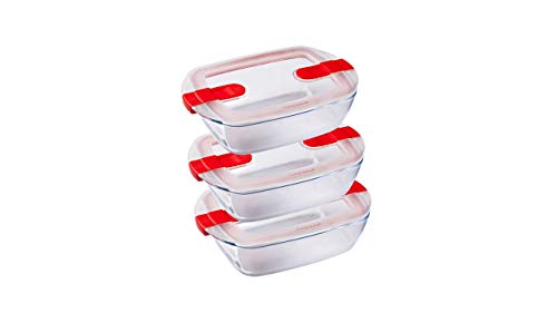 Pyrex Cook & Heat - Juego de 3 tuppers