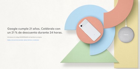 Día Sin IVA en Google: 21% de descuento, durante 24 horas, en móviles Pixel, altavoces Google Home y Chromecast