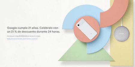 Día Sin IVA en Google: 21% de descuento, durante 24 horas, en móviles Pixel, altavoces Google Home y Chromecast