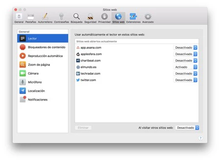 MacOS Safari リーダー
