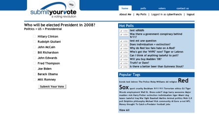 SubmitYourVote, otro servicio de encuestas online