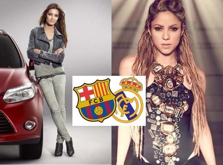 Duelo de divas, pelea de gatas: Barça Vs Madrid, Shakira Vs Sara Carbonero