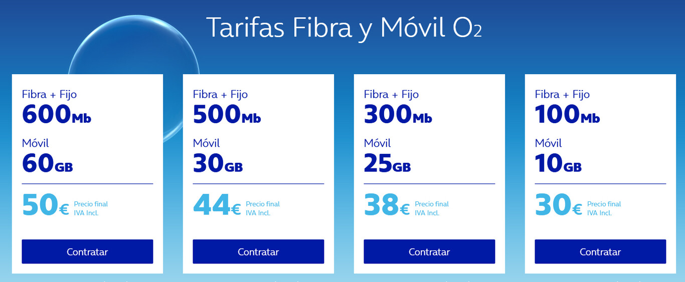 O2 revoluciona la oferta de fibra y móvil con más gigas, más velocidad y una nueva tarifa más barata O2 revoluciona la oferta de fibra y móvil con más gigas, más velocidad y una nueva tarifa más barata