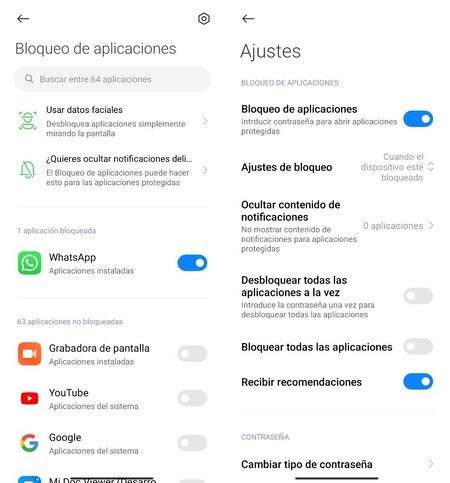 Bloqueo Aplicaciones Xiaomi