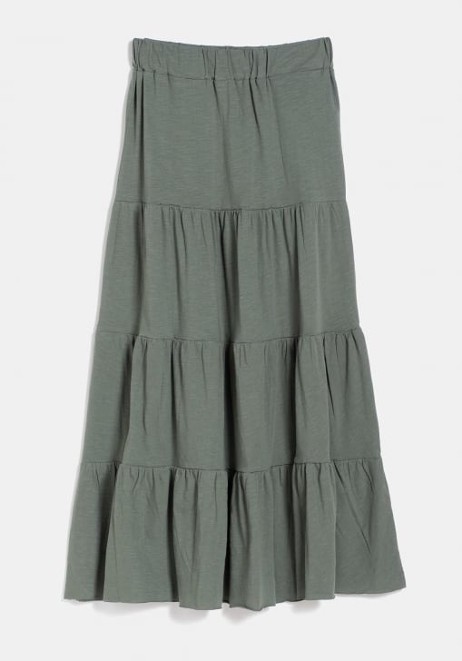 Falda larga con paneles