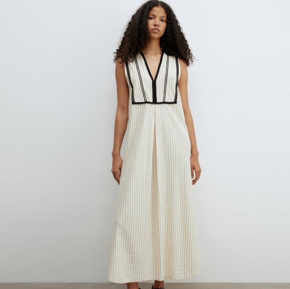 Sfera
Vestido lino puntilla