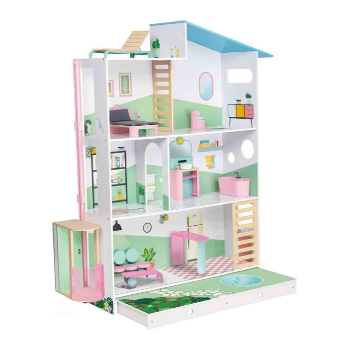 Casa de muñecas
15 piezas.
Medidas: Aprox. 108 x 30 x 130 cm.
