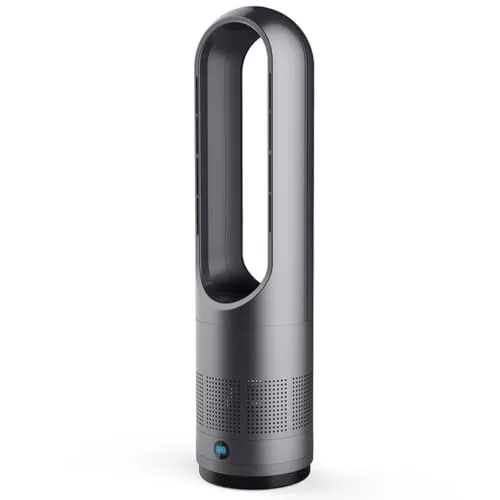 InnovTec - Ventilador de columna, 40 W, 50 Hz, ventilador sin aspas, 8 velocidades, bajo consumo, bajo ruido, uso caliente frío