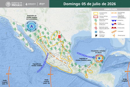 Mapa Clima 05 Julio 2026