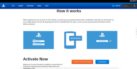 Verificación dos pasos PSN