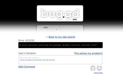 Bug.gd, motor de búsquedas de soluciones alos problemas informáticos