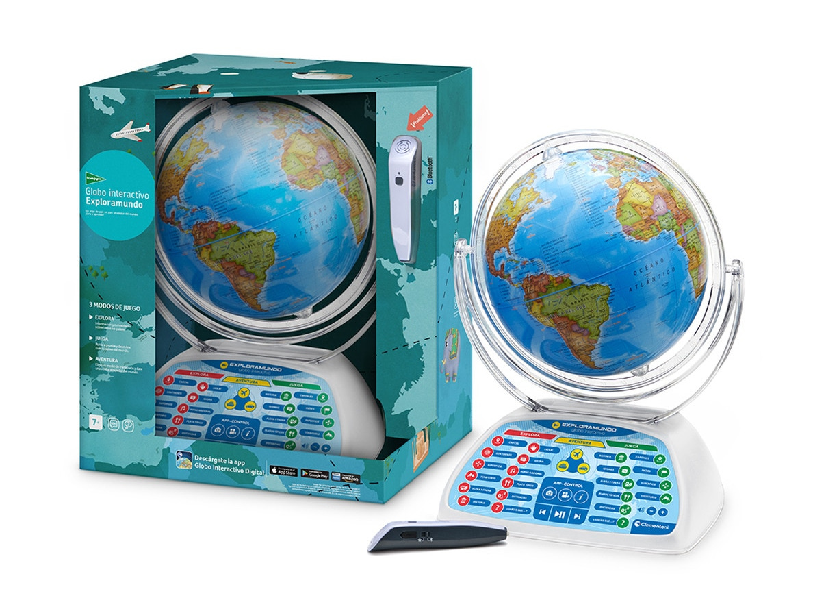 Globo terráqueo interactivo con lápiz óptico Exploramundo El Corte Inglés
