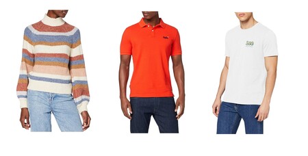 Chollos en tallas sueltas de pantalones, jerseys y camisetas Lee, Superdry, Levi's o Pepe Jeans a la venta en Amazon