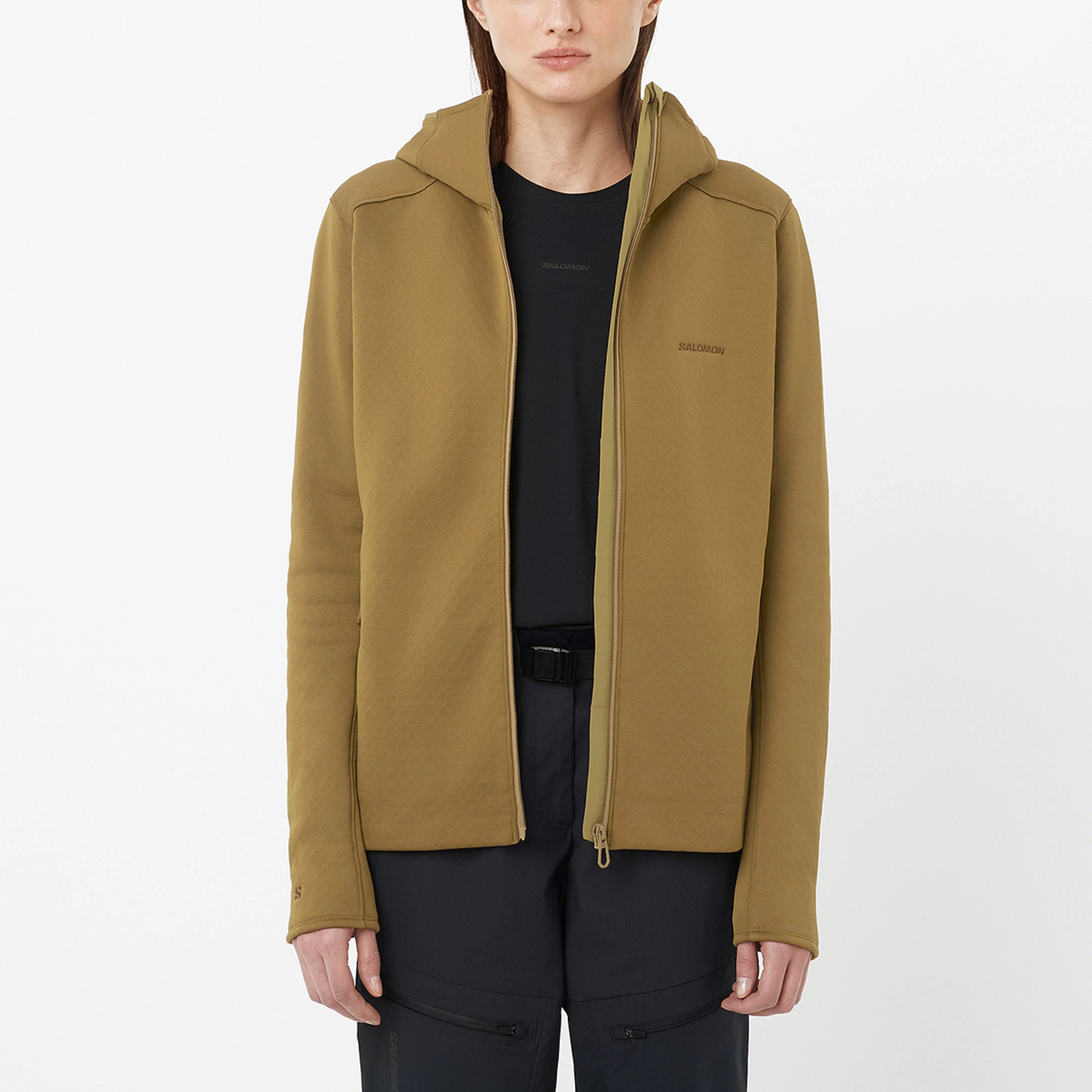 Chaqueta intermedia con capucha para mujer OUTLINE WARM FLEECE HD W SALOMON