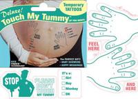 Un divertido tatuaje temporal para la panza 