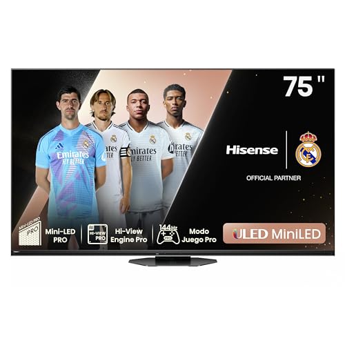 Hisense 75U8NQ - Mini-LED Televisor, 75 Pulgadas
