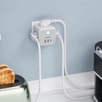 Esta regleta cubo es la solución barata y sencilla para acabar con la falta de enchufes en la cocina 