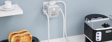 Esta regleta cubo es la solución barata y sencilla para acabar con la falta de enchufes en la cocina 