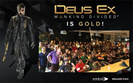 ¿Ves ese diminuto disco de la imagen? Eso es que Deus Ex: Mankind Divided ya es Gold