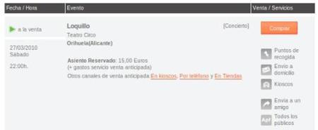 Bandsintown compra entrada