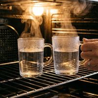 Coloca dos vasos de agua dentro del horno por la noche y años de grasa pegajosa desaparecerán 