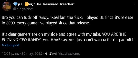 Randy Pitchford 80 Dolares Borderlands 4 2k Gearbox