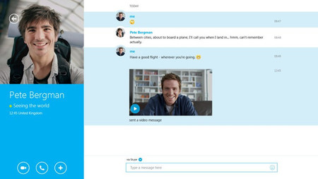 Skype actualiza su aplicación para Windows 8.1 solucionando errores y sincronización