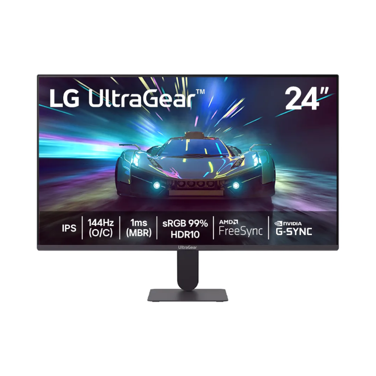 Monitor LG UltraGear™ 24G411A-B 24",FHD, 144Hz, 1ms (MBR), NVIDIA G-SYNC, AMD FreeSync, HDR10